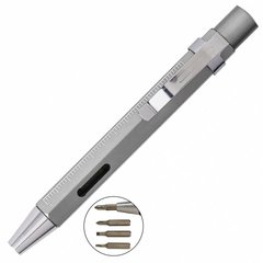 Aluminum screwdriver 4-in-1 with level and ruler