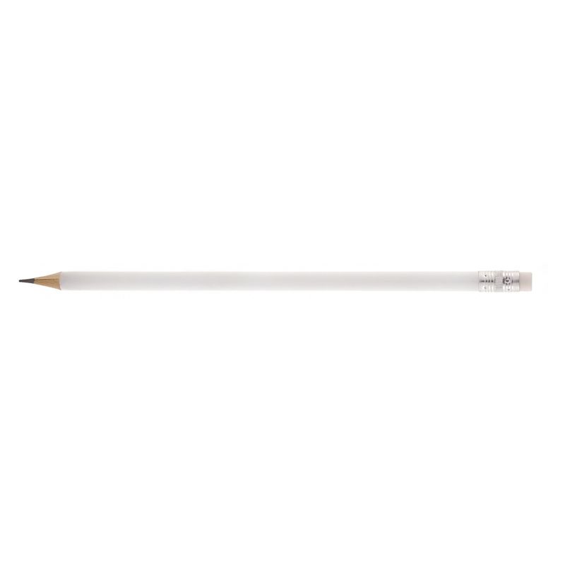 Олівець чорнографітний круглий, з гумкою