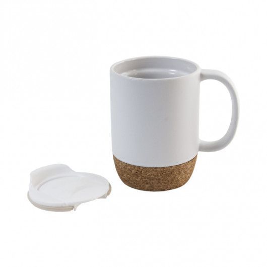 Cup "KAROLINA" with removable cork stand, 400 ml