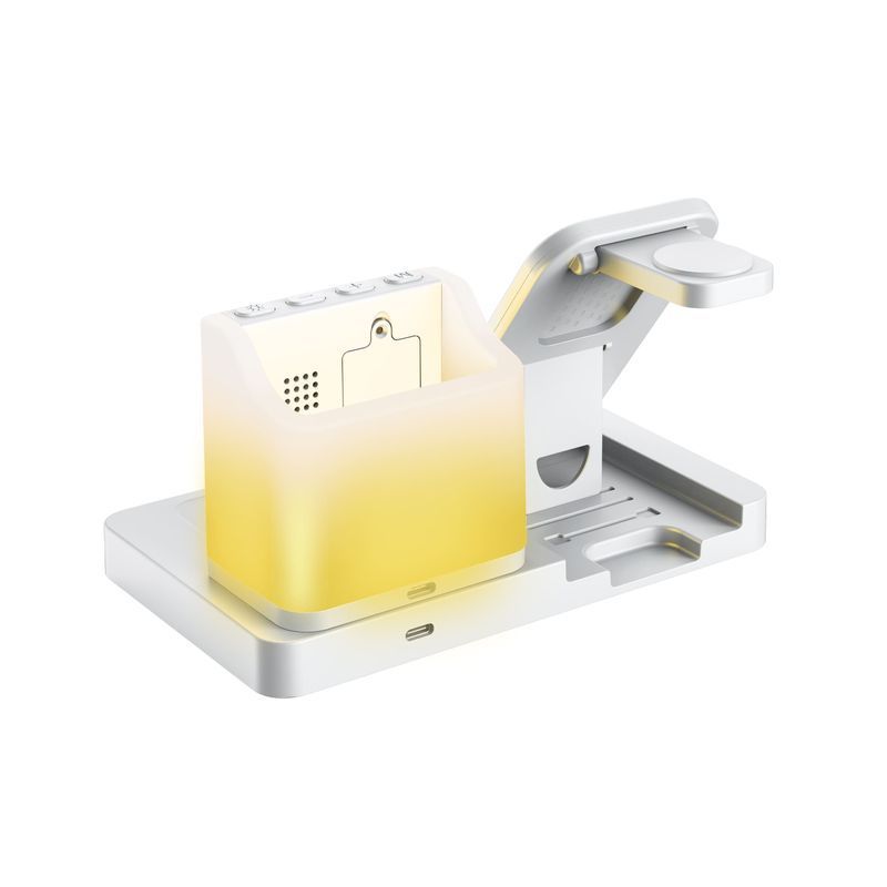Wireless charger &laquo;TIME DOCK&raquo; with a clock
