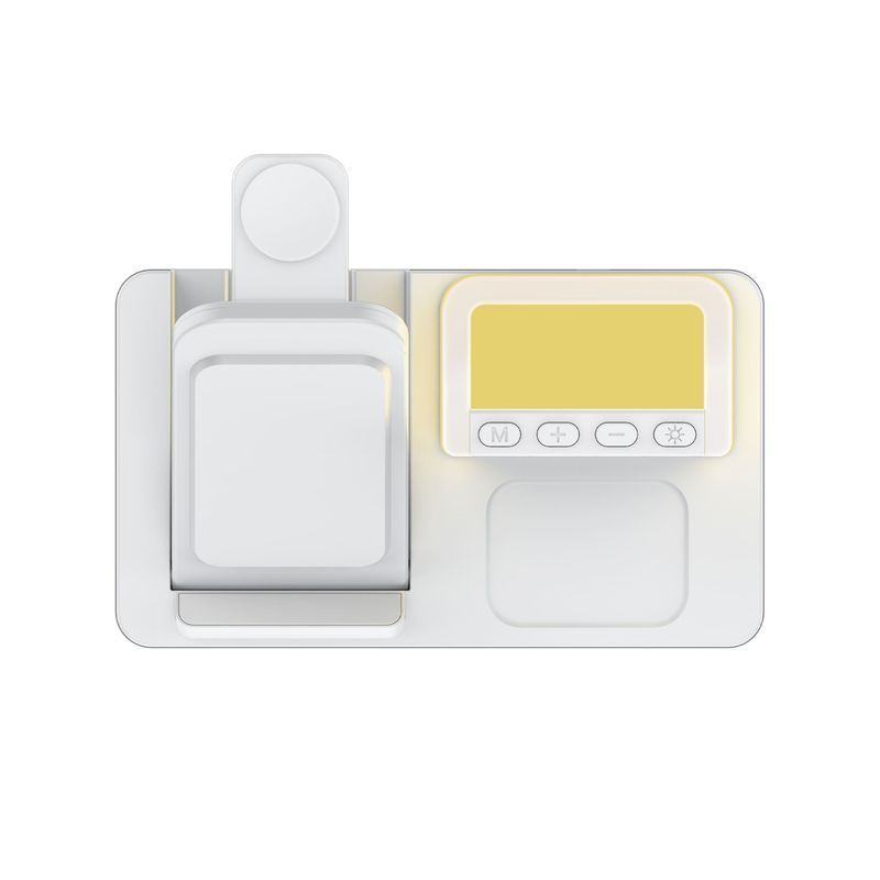 Wireless charger &laquo;TIME DOCK&raquo; with a clock