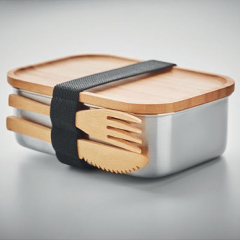 Lunch-box &laquo;SAVANNA&raquo; with fork and knife