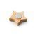 Candle &laquo;MAKA&raquo; with a wooden stand and New Year's design