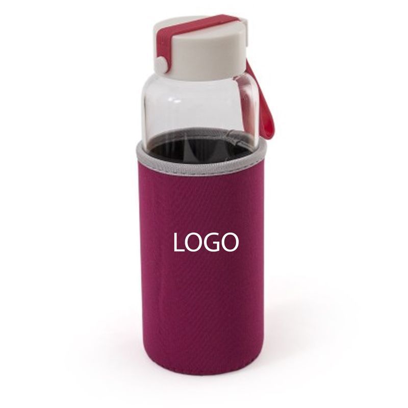 Bottle for drinking &laquo;MILLENNIUM&raquo; from borosilicate glass, 450 ml