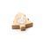 Candle &laquo;MAKA&raquo; with a wooden stand and New Year's design