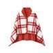Plaid fleece &laquo;PONCHO&raquo; M