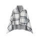 Plaid fleece &laquo;PONCHO&raquo; M