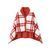 Plaid fleece &laquo;PONCHO&raquo; L