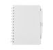 A6 notebook with a pen